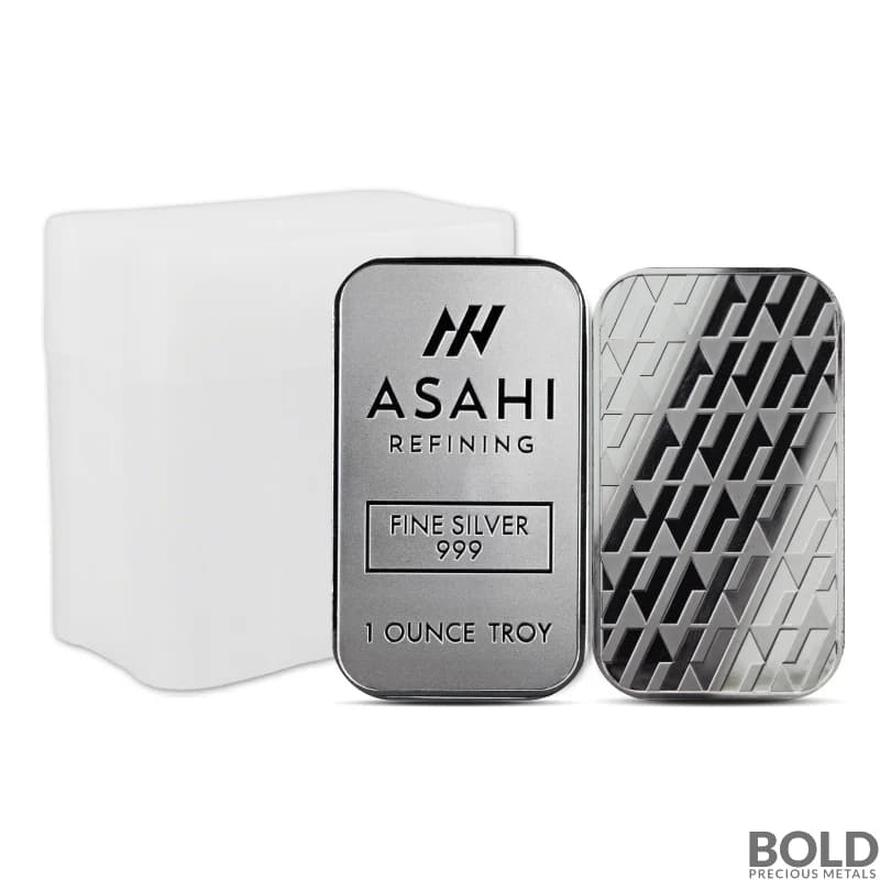 1 oz Asahi Silver Bar 999 Fine - Tube of 20 Bars