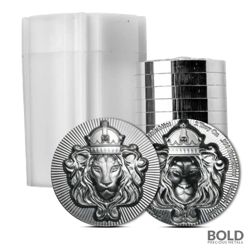 2 oz Scottsdale Stacker Silver Round (Tube of 10)