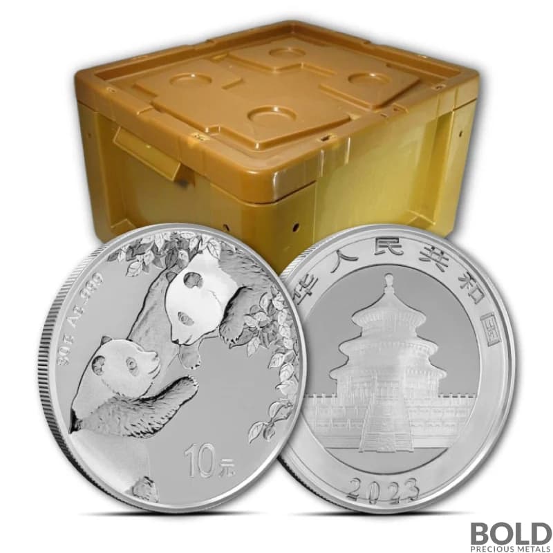 2023 30 Gram Chinese Silver Panda Monster Box (600 Coins, BU)