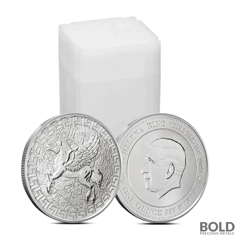 Tube of 20 - 2023 1 oz St Helena Pegasus Jennie Norris Silver Coin (BU)