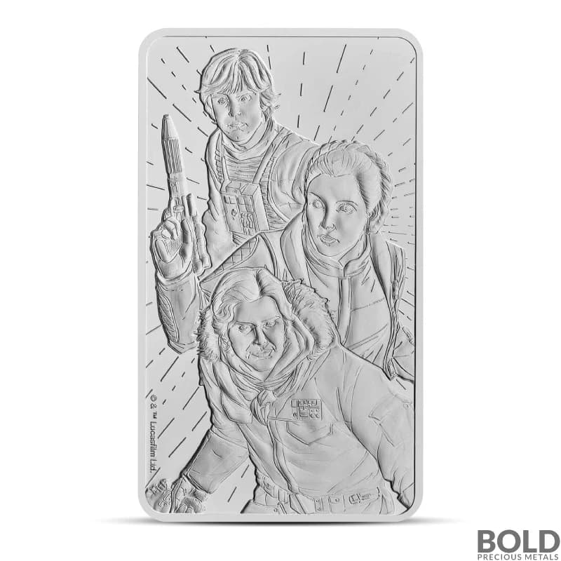 2024 10 oz Royal Mint Star Wars Light Side Silver Bar