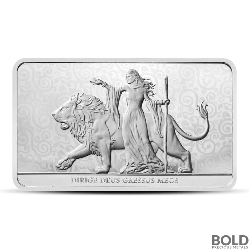 2024 100 oz British Una and Lion Silver Bar