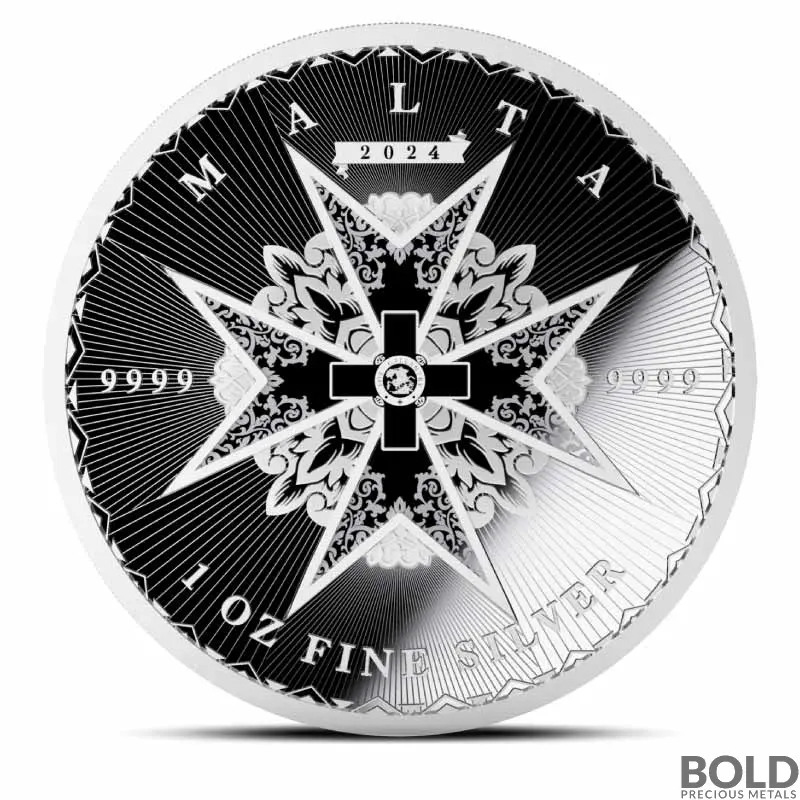 2024 1 oz Malta Maltese Cross Silver Coin (Proof-like)
