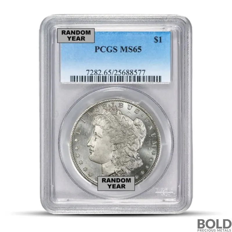Pre-1921 Morgan Silver Dollar (MS65, PCGS)
