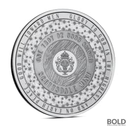 1 oz Ice Skating In Vienna Silver Round (Color)