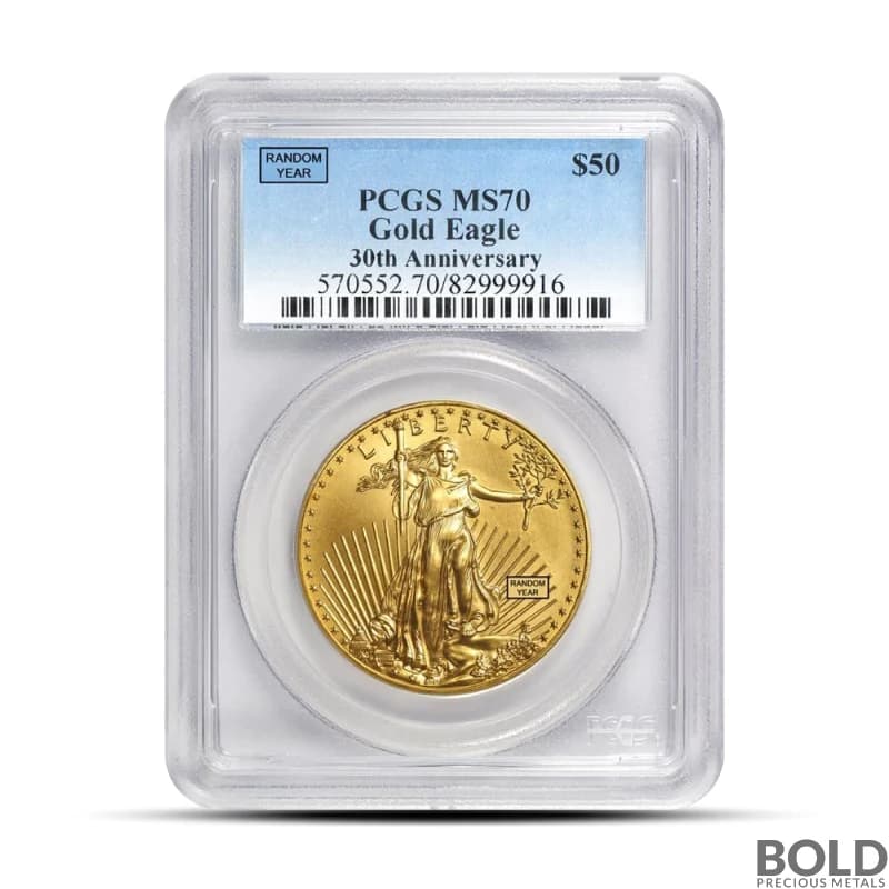 1 oz America Gold Eagle MS69 (Random Date, NGC or PCGS)