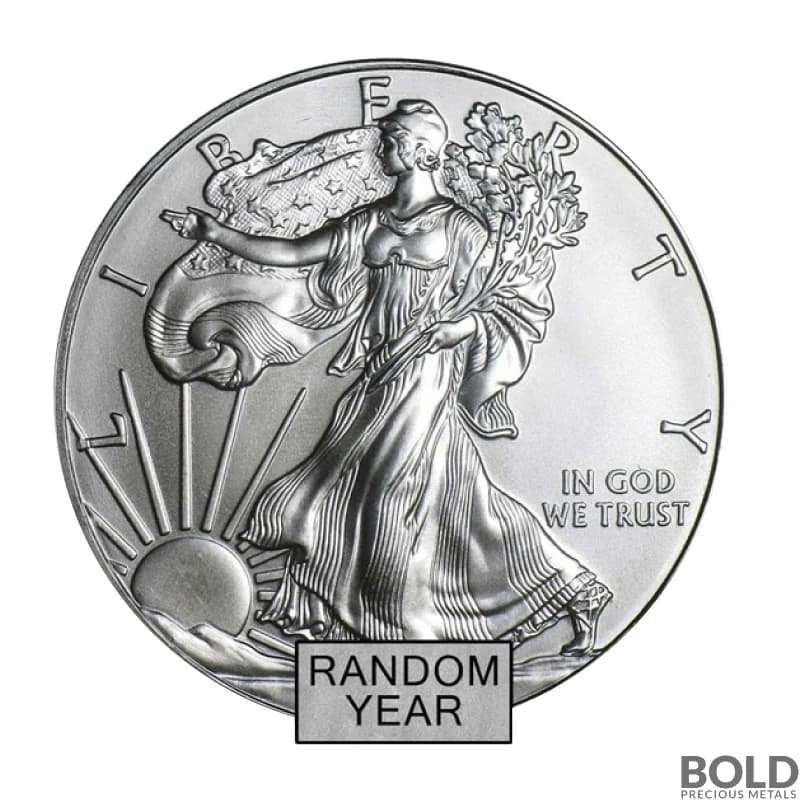 1 oz American Silver Eagle (BU, Random, Type 2)