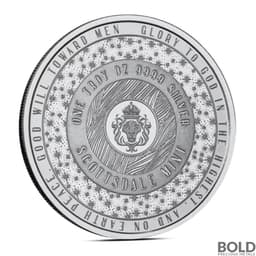 1 oz Baby's First Christmas Silver Round (Color)