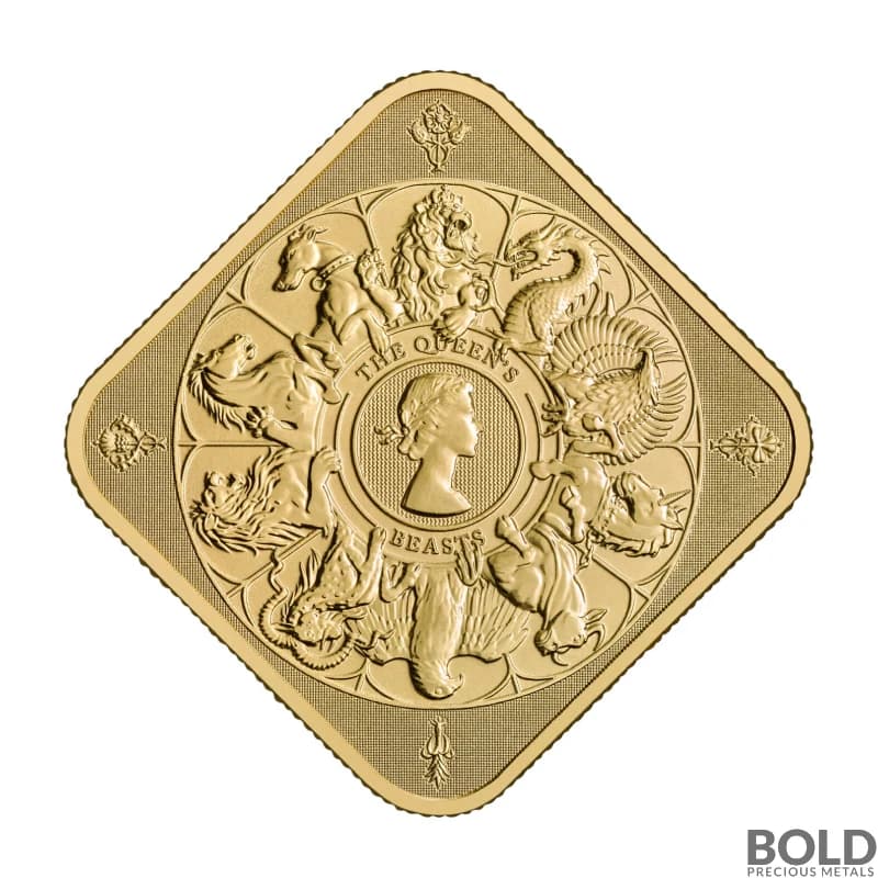 1 oz Britain Queen's Beast Completer Gold Bar