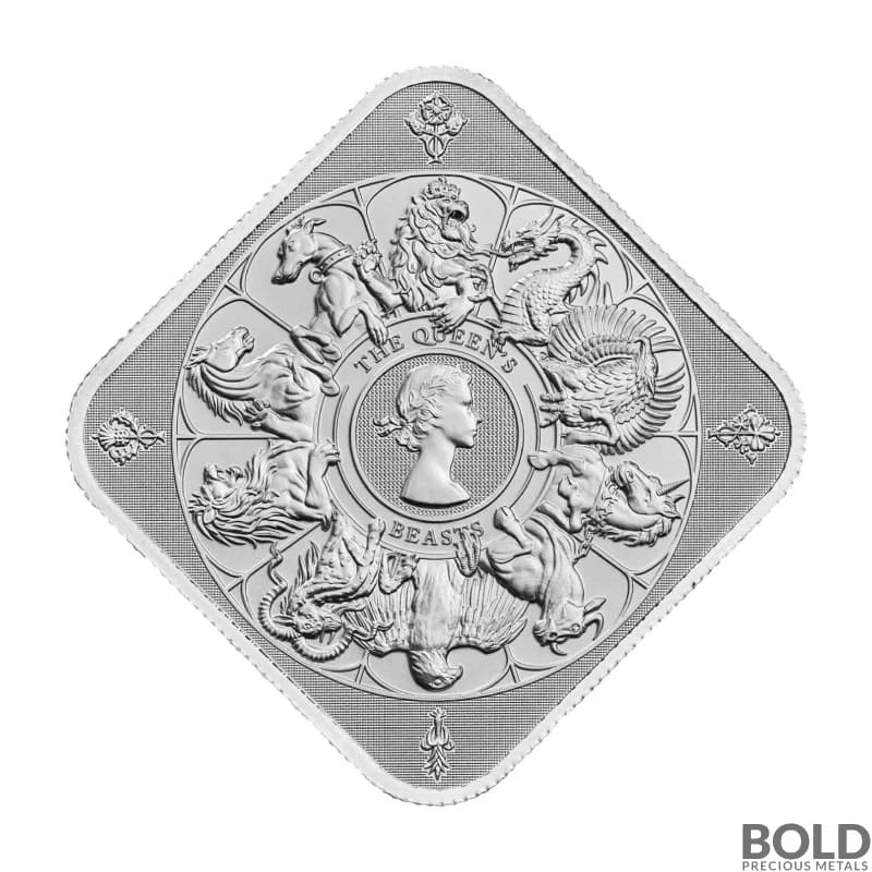 1 oz Britain Queen's Beast Completer Silver Bar