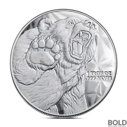 1 oz Bull and Bear Silver Round (GSM)