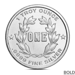 1 oz Christmas Barn Holiday Wishes Silver Round