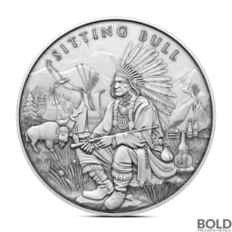 1 oz Legendary Warriors: Sitting Bull Silver Round (BU)