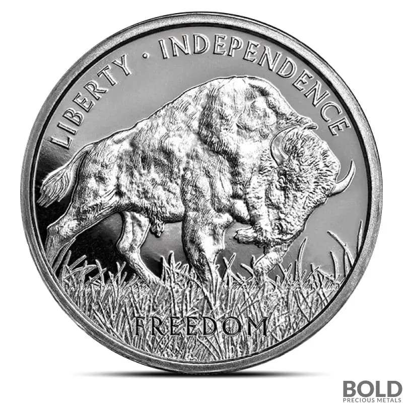 1 oz PAMP Buffalo Silver Round