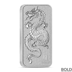 1 oz Perth Dragon Silver Bar