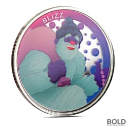 1 oz Scottsdale Blizz The Yeti Silver Round (Color)