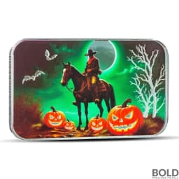 1 oz Scottsdale Cowboy Vigil Silver Bar (Color)