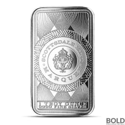 1 oz Scottsdale Marquee Peacock Silver Bar