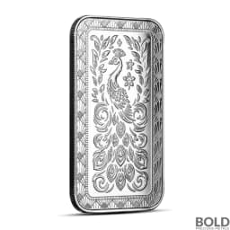 1 oz Scottsdale Marquee Peacock Silver Bar