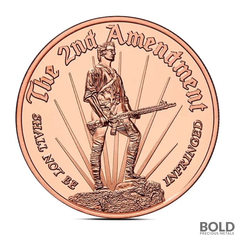 1 oz Second Amendment Copper Round