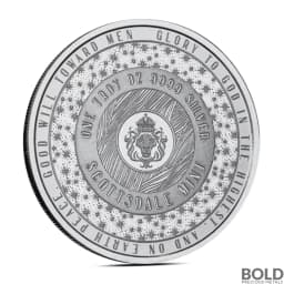 1 oz Solo Ice Skater Silver Round (Color)