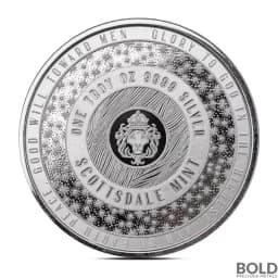 1 oz Solo Ice Skater Silver Round (Color)