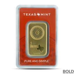1 oz Texas Mint Gold Bar