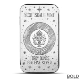1 oz Winter Cardinals Silver Bar (Color)