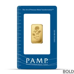 10 Gram PAMP Rosa Gold Bar