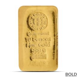 10 oz Argor Heraeus Gold Cast Bar