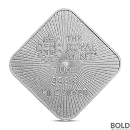 10 oz British Britannia and Liberty .9999 Silver Bar (BU)
