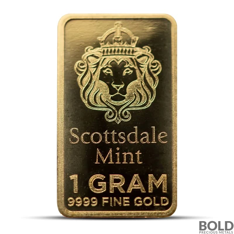 100 gm (100 x 1gm) Scottsdale Prepper Gold Bar