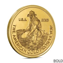 1/10 oz Engelhard Prospector Gold Round (New w/ Assay)