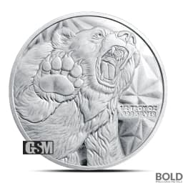 1/2 oz Bull and Bear Silver Round (GSM)