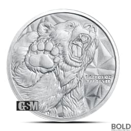 1/4 oz Bull and Bear Silver Round (GSM)