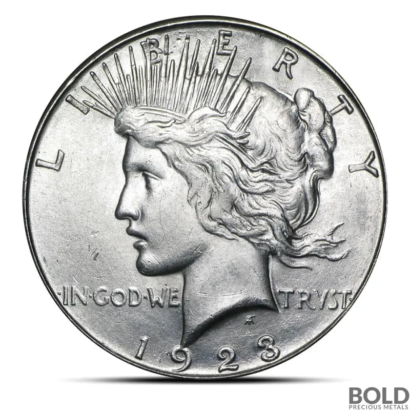 1923-S Peace Silver Dollar Coin (BU)