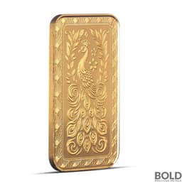 1 oz Marquee Peacock Gold Bar – Scottsdale Mint