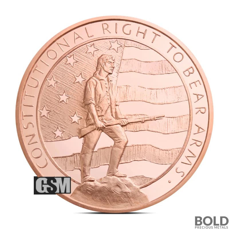 2 oz Second Amendment Copper Round