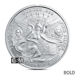 2 oz Texas Silver Round (GSM)
