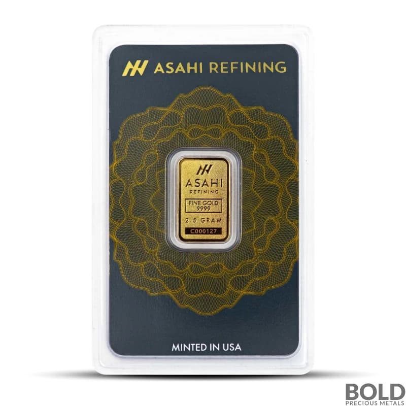 2.5 Gram Asahi Gold Bar