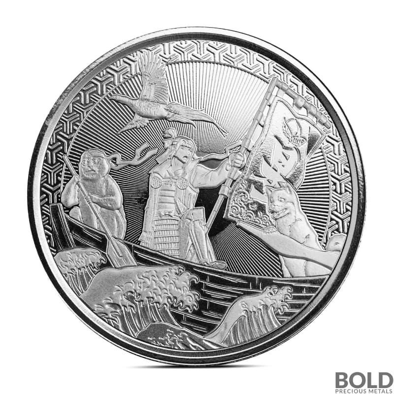 2021 1 oz MOMOTARO ANIME ONIGASHIMA Silver Coin (BU)