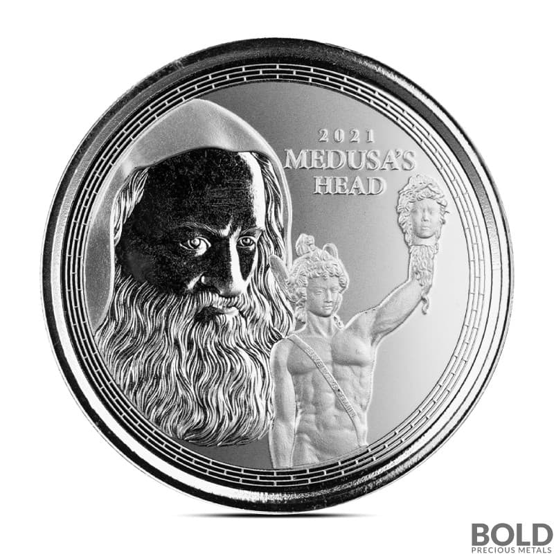 2021 1 oz Perseus With The Head of Medusa Silver Coin