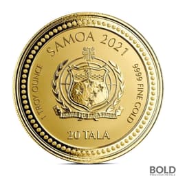 2021 1 oz Samoa Alpha & Omega Gold Coin