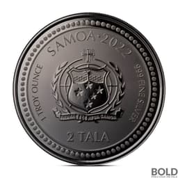 2022 1 oz Jesus Collection Light of Christ Black Rhodium Silver Coin