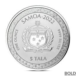 2022 1 oz MOMOTARO UKIYOE Silver Coin (BU)