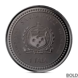 2022 1/2 oz Jesus Collection Light of Christ Black Rhodium Silver Coin