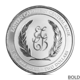 2023 1 oz Antigua & Barbuda Rum Runner Pirate Silver Coin (BU)