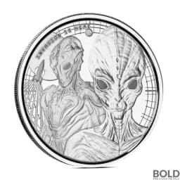 2023 1 oz Ghana Alien Silver Coin