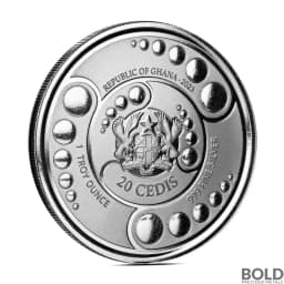 2023 1 oz Ghana Alien Silver Coin