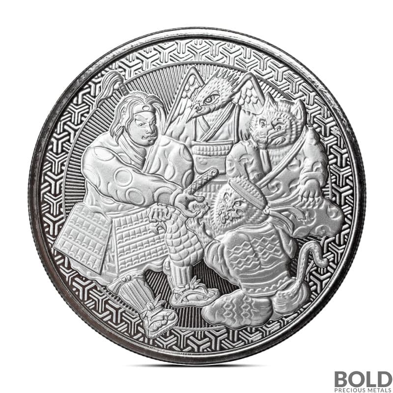 2023 1 oz MOMOTARO UKIYOE Silver Coin